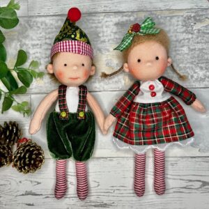 Projeto Pipo e Lila de Natal - não contém moldes da cabeça